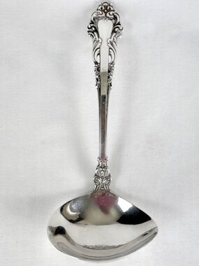 Vintage 1970s Grand Renaissance Sterling Silver Gravy Ladle Reed and Barton